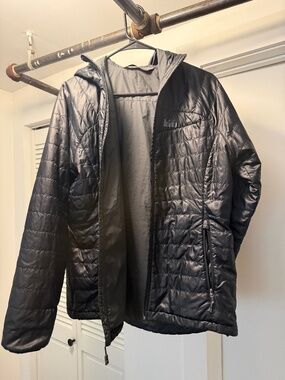 REI Black Puffer Coat size L Womens